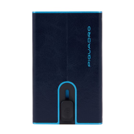 Piquadro Black Square Kreditkartenetui RFID Schutz Leder 6 cm