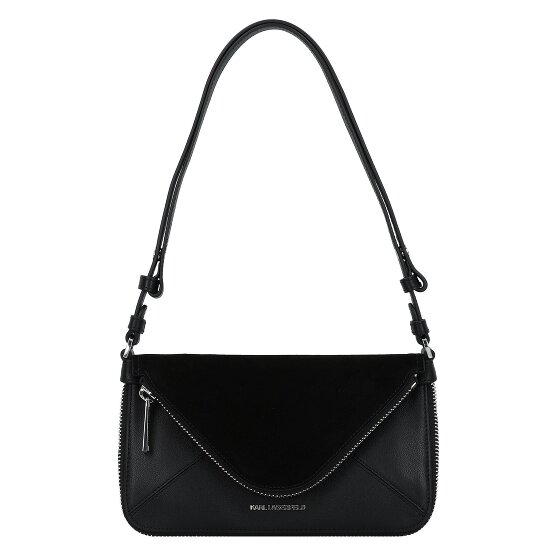 Karl Lagerfeld Hardware Mini Bag Schultertasche Leder 18 cm mit Dehnfalte