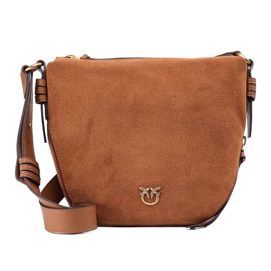 PINKO Zip Around Umhängetasche Leder 28 cm