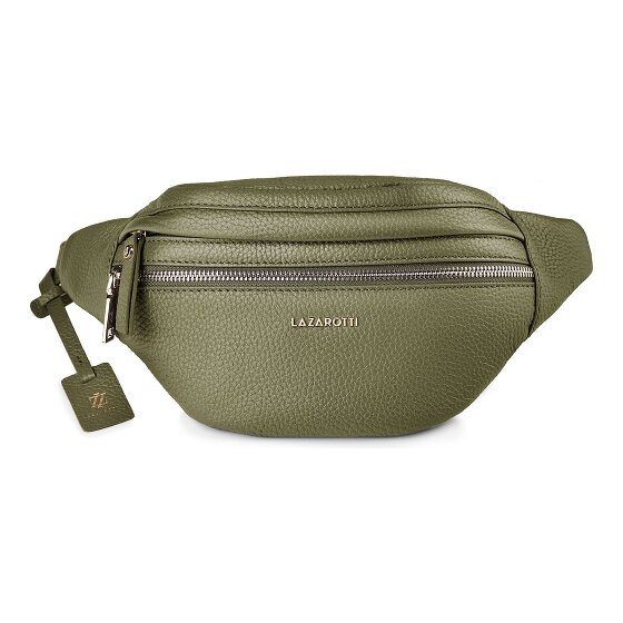 Lazarotti Bologna Leather Double-Zip Gürteltasche Crossbody Leder 25 cm