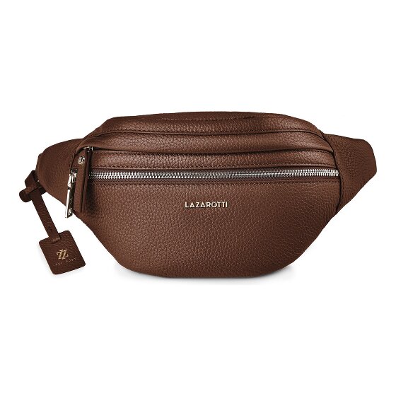 Lazarotti Bologna Leather Double-Zip Gürteltasche Crossbody Leder 25 cm