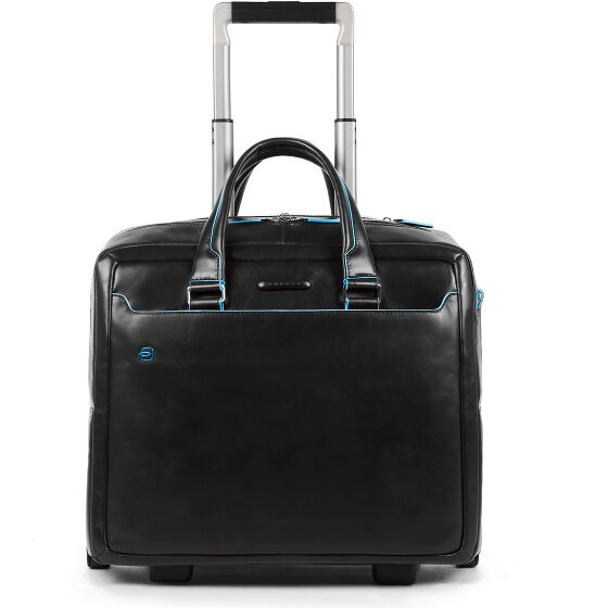 Piquadro Blue Square 2-Rollen Businesstrolley Leder 36 cm Laptopfach