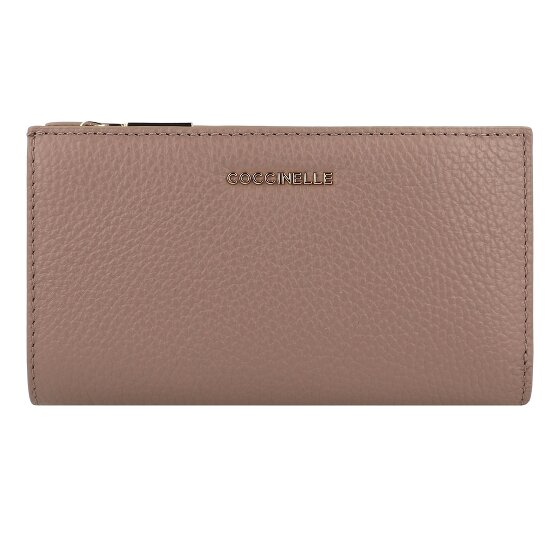 Coccinelle Metallic Geldbörse RFID Schutz Leder 16 cm