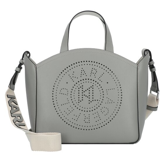 Karl Lagerfeld Circle Shopper Tasche Leder 26 cm grau