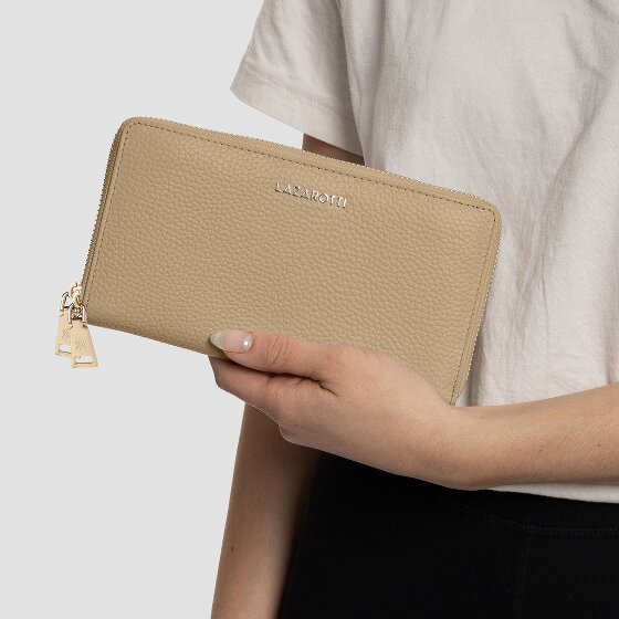 Lazarotti Bologna Leather XL Double Zip-Around Geldbörse RFID Leder 20 cm