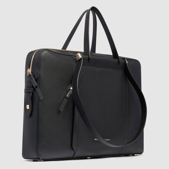 Piquadro Circle Handtasche RFID Schutz Leder 42 cm Laptopfach
