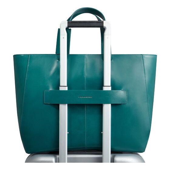 Piquadro Blue Square Shopper Tasche Leder 40 cm