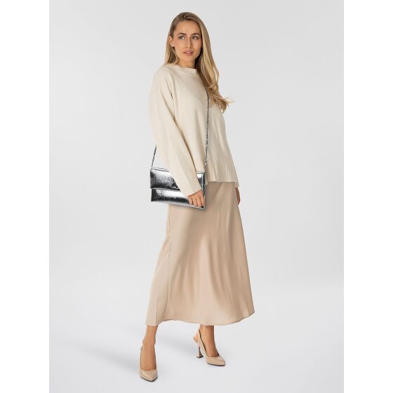 Patrizia Pepe Fly Clutch Tasche Leder 27 cm