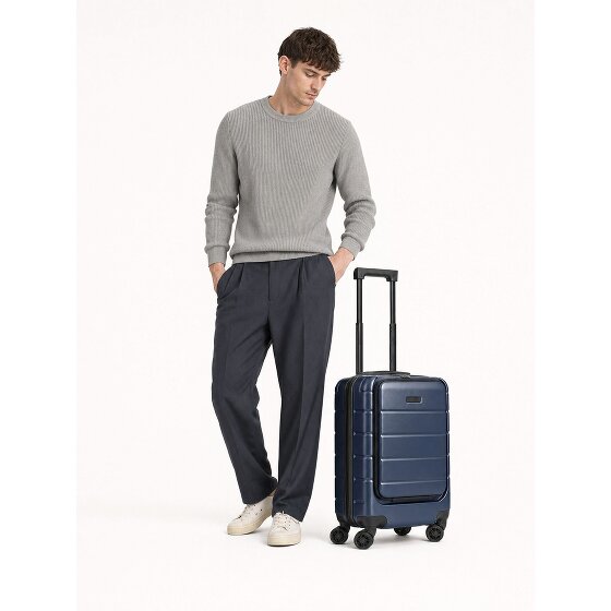 Police Dublin 4 Rollen Kabinentrolley S 54 cm Laptopfach mit Dehnfalte