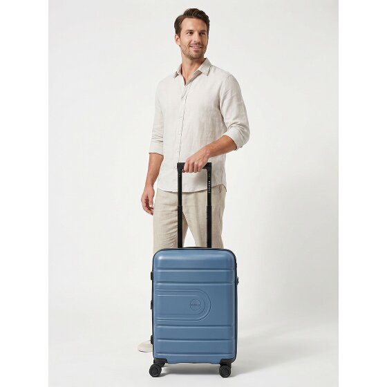 Redolz Essentials 11 4 Rollen Kabinentrolley 55 cm mit Dehnfalte