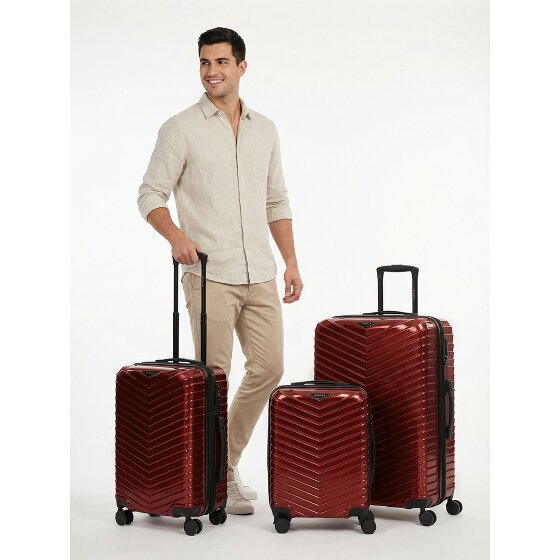 Redolz Essentials 18 2.0 4 Rollen Kofferset 3-teilig mit Dehnfalte