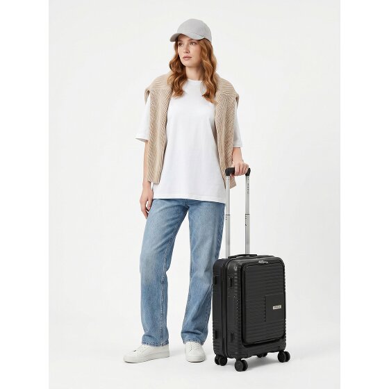 Redolz Essentials 17 2.0 4 Rollen Kabinentrolley 55 cm Laptopfach mit Dehnfalte