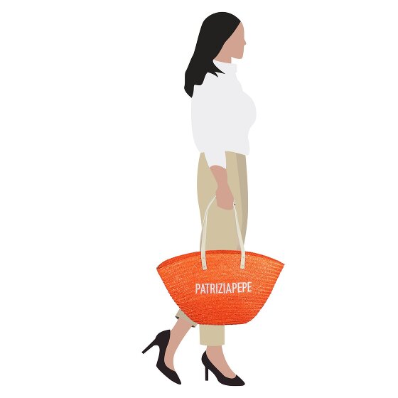 Patrizia Pepe Summer Straw Shopper Tasche 51 cm Patrizia Pepe Summer Straw Shopper Tasche 51 cm