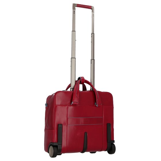 Piquadro Blue Square 2-Rollen Businesstrolley Leder 36 cm Laptopfach