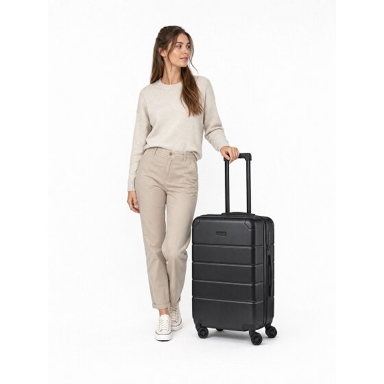 Police Dublin 4 Rollen Trolley M 64 cm mit Dehnfalte