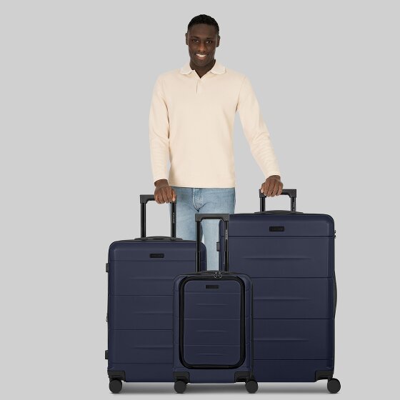 Police London 4 Rollen Kofferset 3-teilig mit Dehnfalte