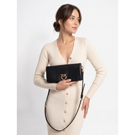 PINKO Love Soft Clutch Tasche Leder 27 cm