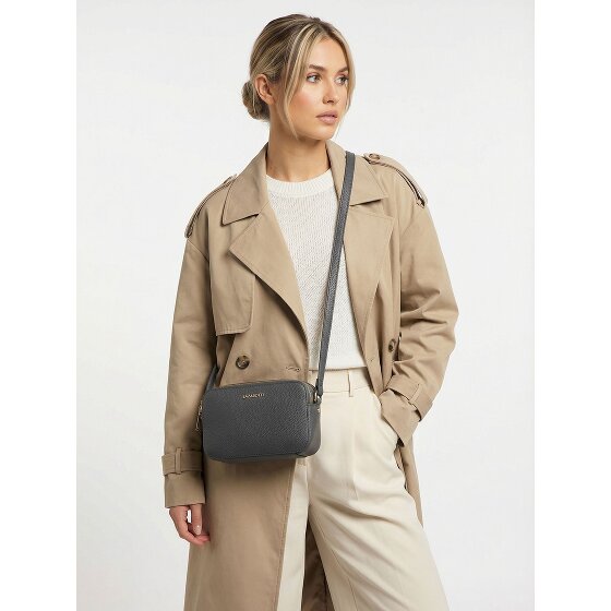 Lazarotti Bologna Leather Umhängetasche Leder Double-Zip 18 cm