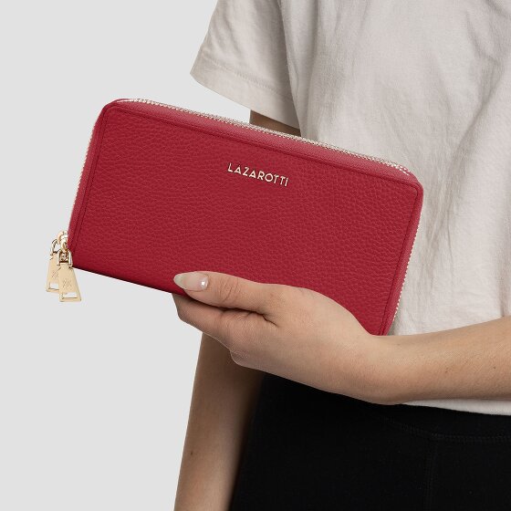 Lazarotti Bologna Leather Geldbörse RFID Schutz Leder 20 cm