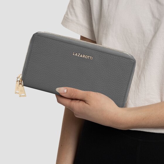 Lazarotti Bologna Leather Geldbörse RFID Schutz Leder 20 cm