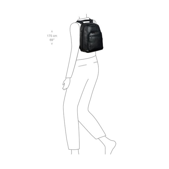 Porsche Design Roadster Business-Rucksack Leder 37 cm Laptopfach