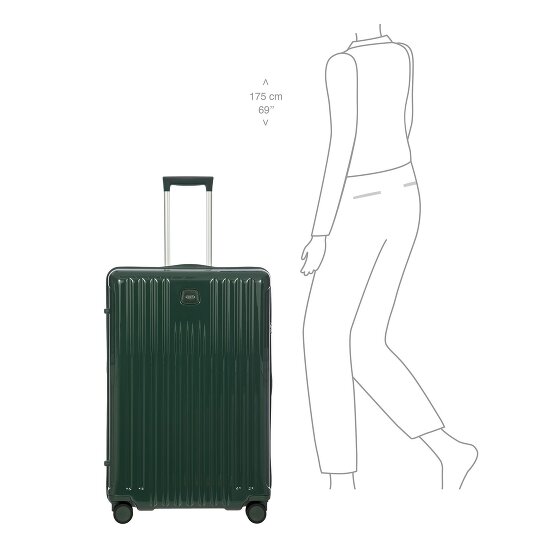 Bric's Positano 4 Rollen Trolley 78 cm mit Dehnfalte