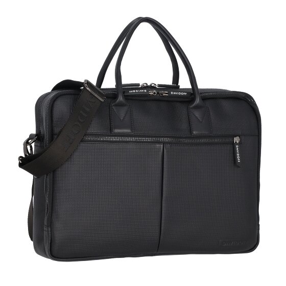 Davidoff Paris Aktentasche Leder 39 cm Laptopfach