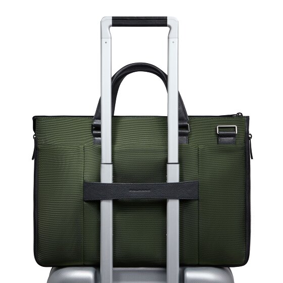 Piquadro Brief 2 Aktentasche RFID Schutz Leder 42 cm Laptopfach