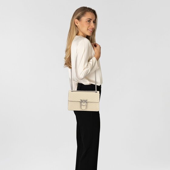 PINKO Love One Schultertasche Leder 26 cm