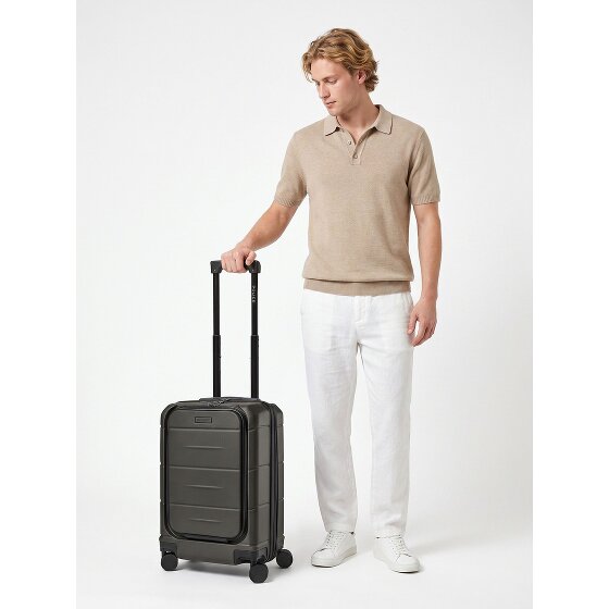 Police London 4 Rollen Kabinentrolley 55 cm Laptopfach mit Dehnfalte