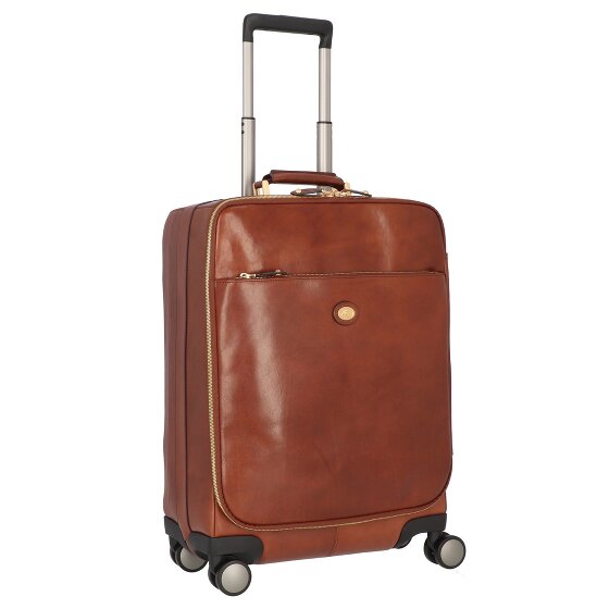 The Bridge Viaggio 4-Rollen Kabinentrolley Leder 53 cm