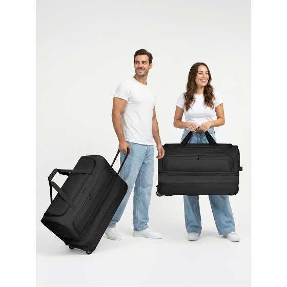 Redolz Duffle Essentials 2-Rollen Reisetasche Set 2 tlg. M+L mit Dehnfalte
