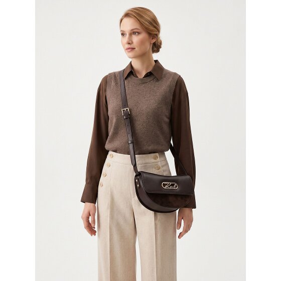 Karl Lagerfeld Signature Umhängetasche Leder 24.5 cm