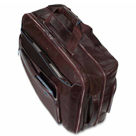 Piquadro Blue Square 2-Rollen Businesstrolley Leder 51 cm Laptopfach