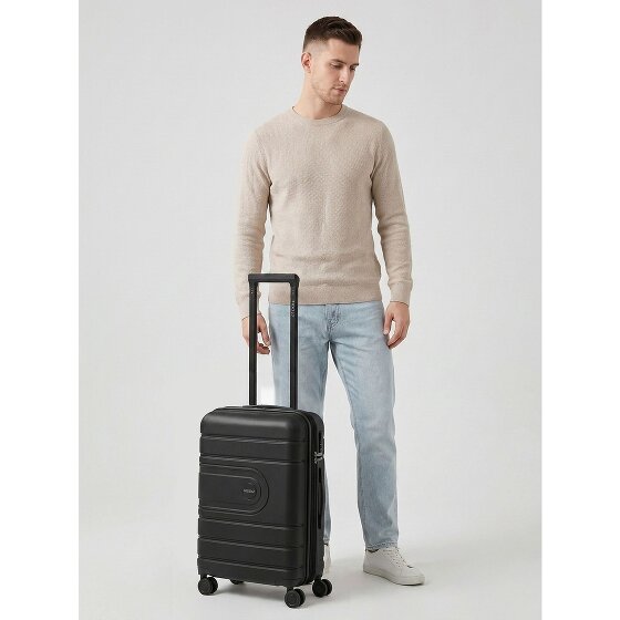 Redolz Essentials 11 4 Rollen Kabinentrolley 55 cm mit Dehnfalte