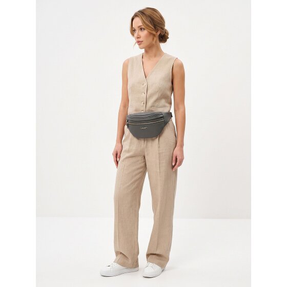 Lazarotti Bologna Leather Double-Zip Gürteltasche Crossbody Leder 25 cm