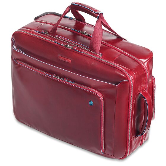 Piquadro Blue Square 2 Rollen Businesstrolley Leder 51 cm Laptopfach