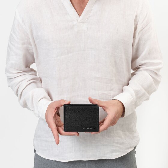 Police Geldbörse RFID Leder 12 cm ausklappbar