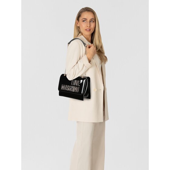 Love Moschino Enameled Logo Schultertasche 25 cm