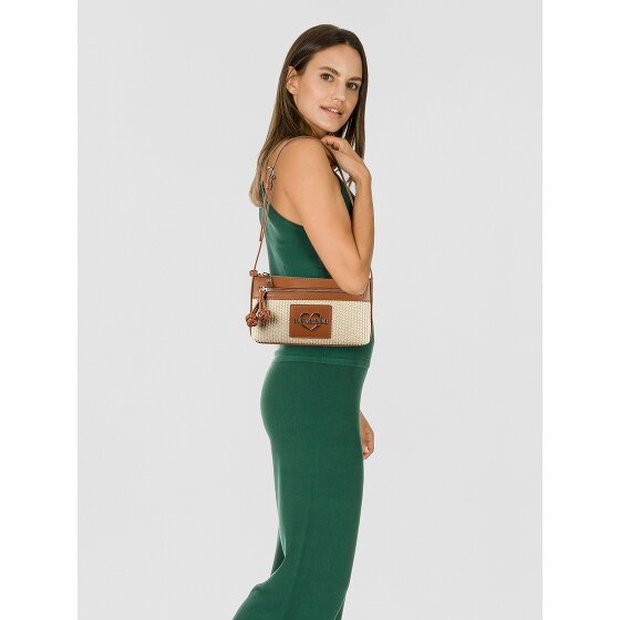 Love Moschino Straw Chic Schultertasche 25 cm