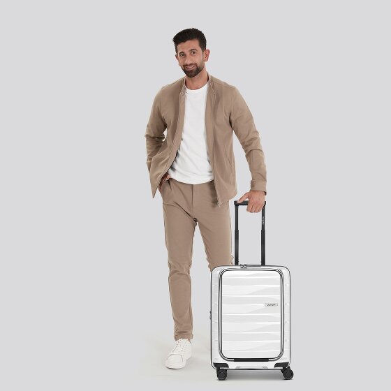 Bergpfeil Travel 4 Rollen Kabinentrolley 55 cm Laptopfach mit Dehnfalte