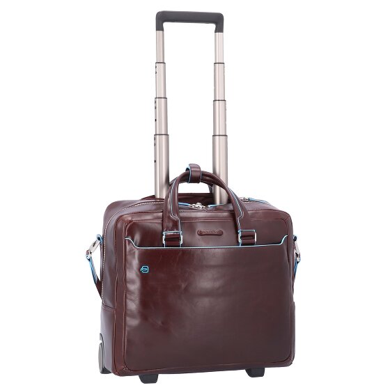 Piquadro Blue Square 2-Rollen Businesstrolley Leder 36 cm Laptopfach