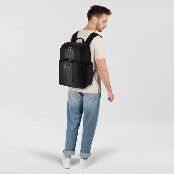 Piquadro Brief Reiserucksack Leder 43 cm laptopfach