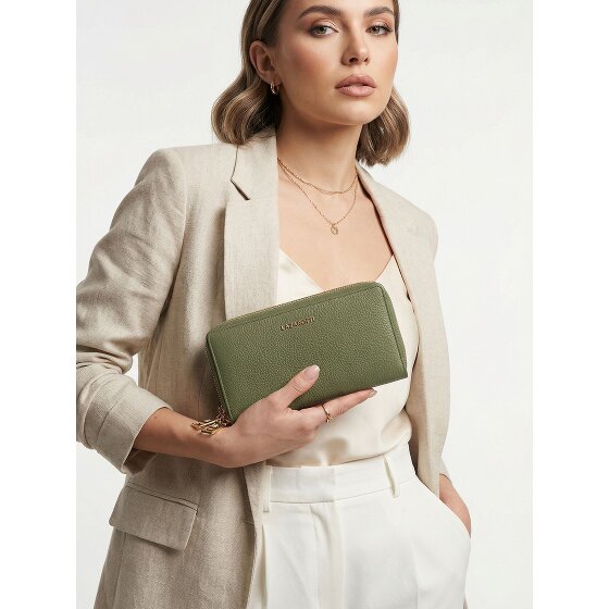Lazarotti Bologna Leather XL Double Zip-Around Geldbörse RFID Leder 20 cm