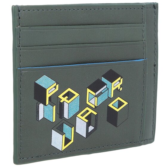 Piquadro Blue Square Revamp Kreditkartenetui RFID Leder 11,5 cm