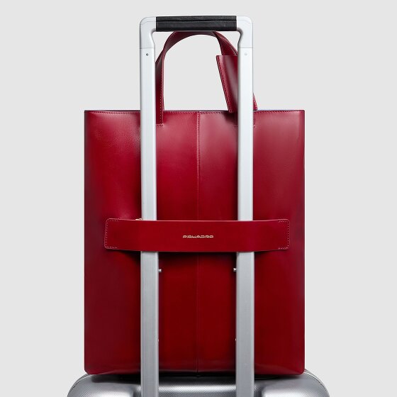 Piquadro Blue Square Schultertasche RFID Schutz Leder 30 cm Laptopfach