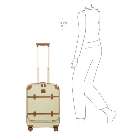 Bric's Bellagio 4 Rollen Kabinentrolley 55 cm mit Dehnfalte Bric's Bellagio 4 Rollen Kabinentrolley 55 cm mit Dehnfalte