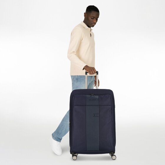 Piquadro Brief 4 Rollen Trolley 78 cm mit Dehnfalte
