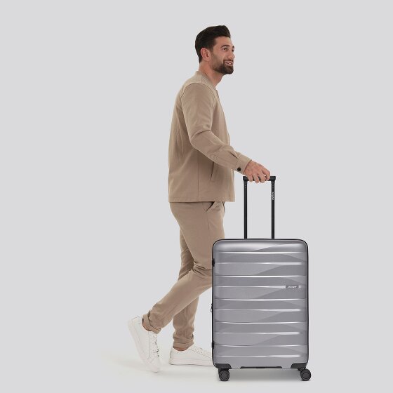 Bergpfeil Travel 4-Rollen Trolley M 66 cm mit Dehnfalte