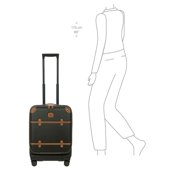 Bric's Bellagio 4 Rollen Kabinentrolley 55 cm mit Dehnfalte Bric's Bellagio 4 Rollen Kabinentrolley 55 cm mit Dehnfalte